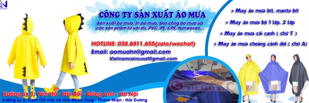 Xưởng sản xuất áo mưa uy tín, tin cậy tại Hà Nội