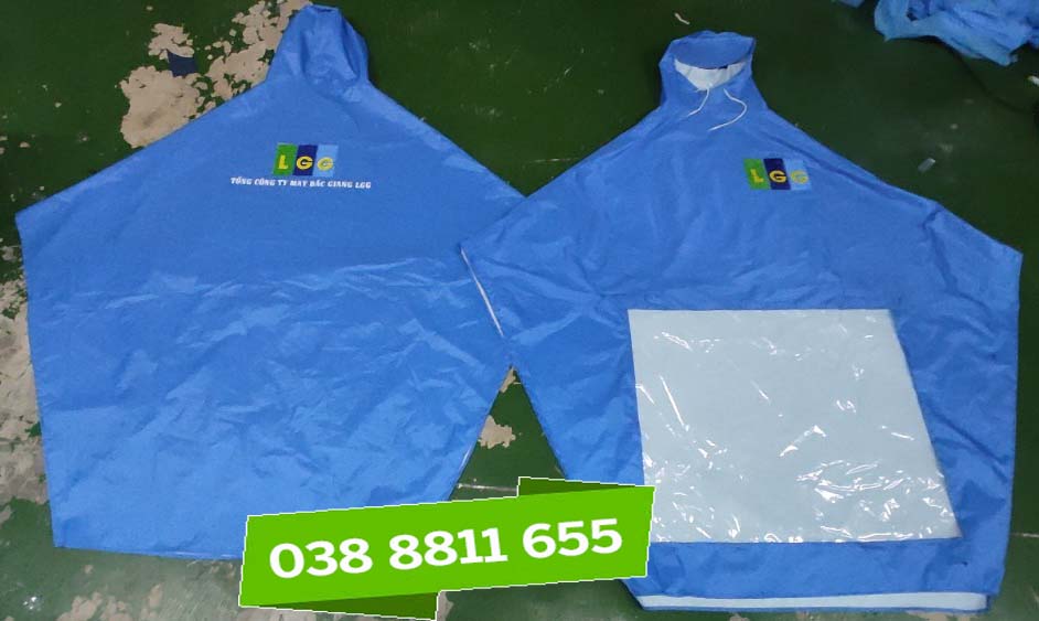Xưởng chuyên may áo mưa quà tặng cho các xí nghiệp tại Bắc Giang